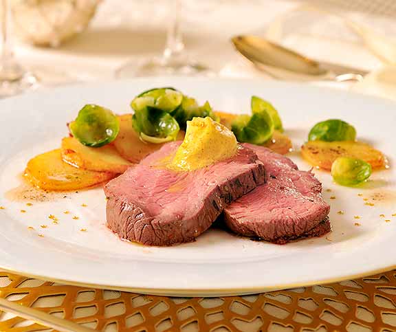 Chateaubriand et beurre curry-orange